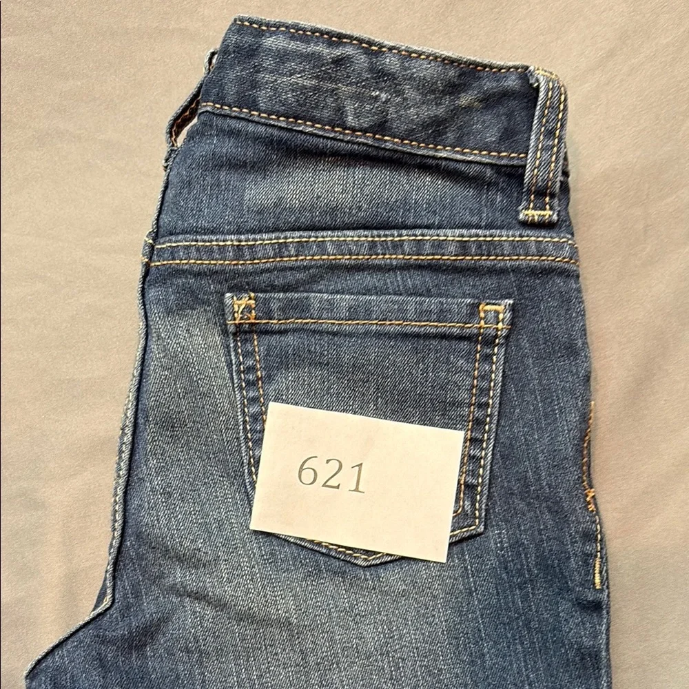 Old Navy Girls'‎ Super Skinny Stretch Adjustable Waist Jeans Dark Wash